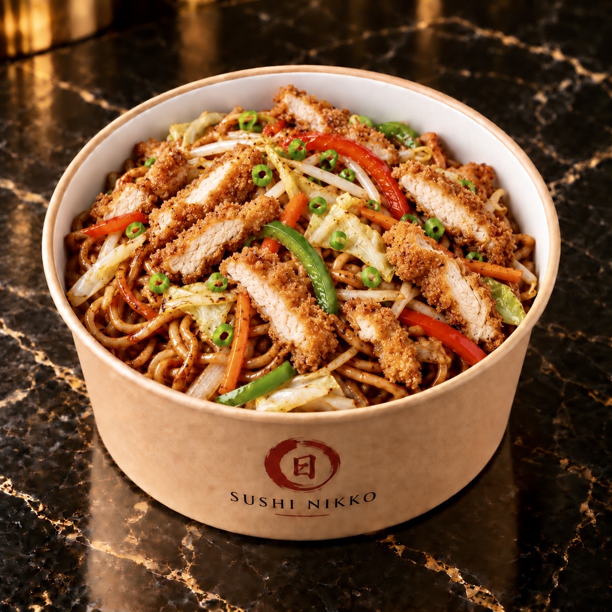 🍜 Nouilles Crispy Chicken