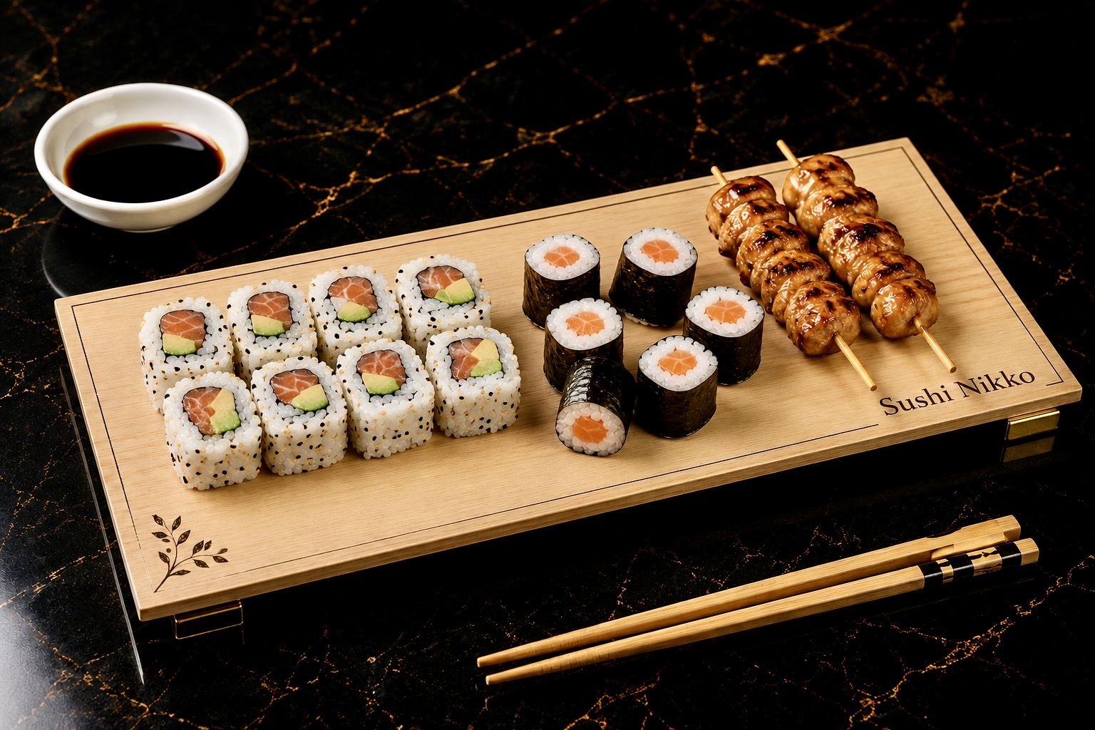 Nikko 1️⃣ — Saumon & Poulet (16 pcs)